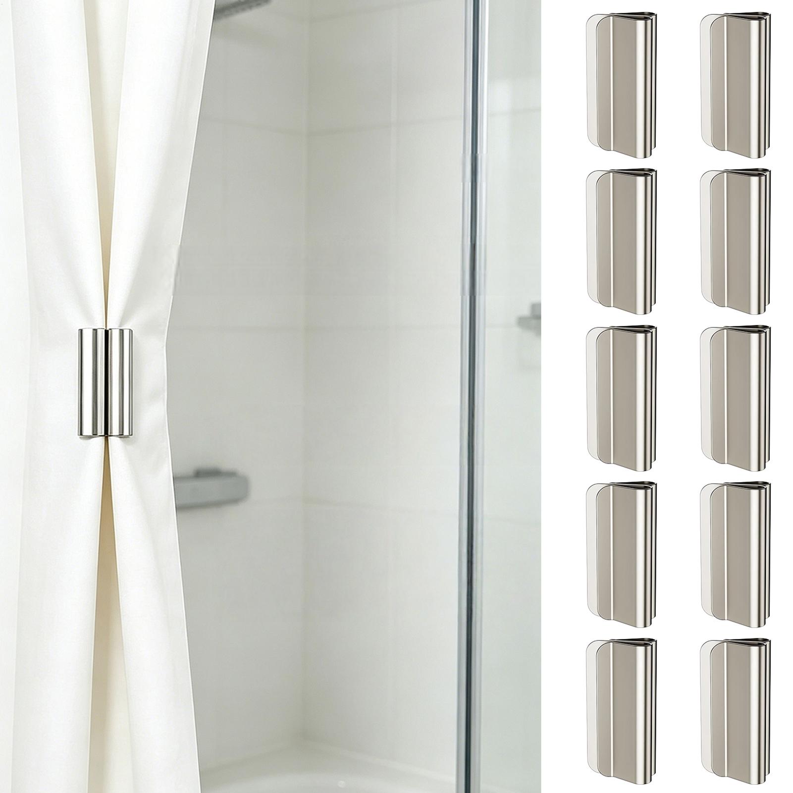 Home Hardware Bathroom Lighting - คลิปหนีบม่านแม่เหล็ก 10 ชิ้น สำหรับป้องกันแสงรั่วซึม ช่วยให้ม่านปิดอยู่เสมอ สำหรับบ้าน