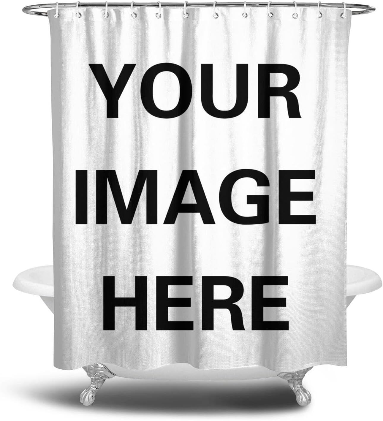 Home Bathroom Images - ม่านอาบน้ำแบบกำหนดเองพร้อมลวดลายภาพ กันน้ำ ตกแต่งห้องน้ำ พร้อมตะขอสำหรับการออกแบบบ้านที่เป็นเอกลักษณ์