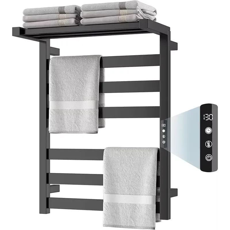 Towel Bar Stainless - ราวแขวนผ้าเช็ดตัวอุ่นไฟฟ้าอัจฉริยะ 6 แท่ง สำหรับห้องอาบน้ำ กันน้ำ ลดราคาพิเศษ
