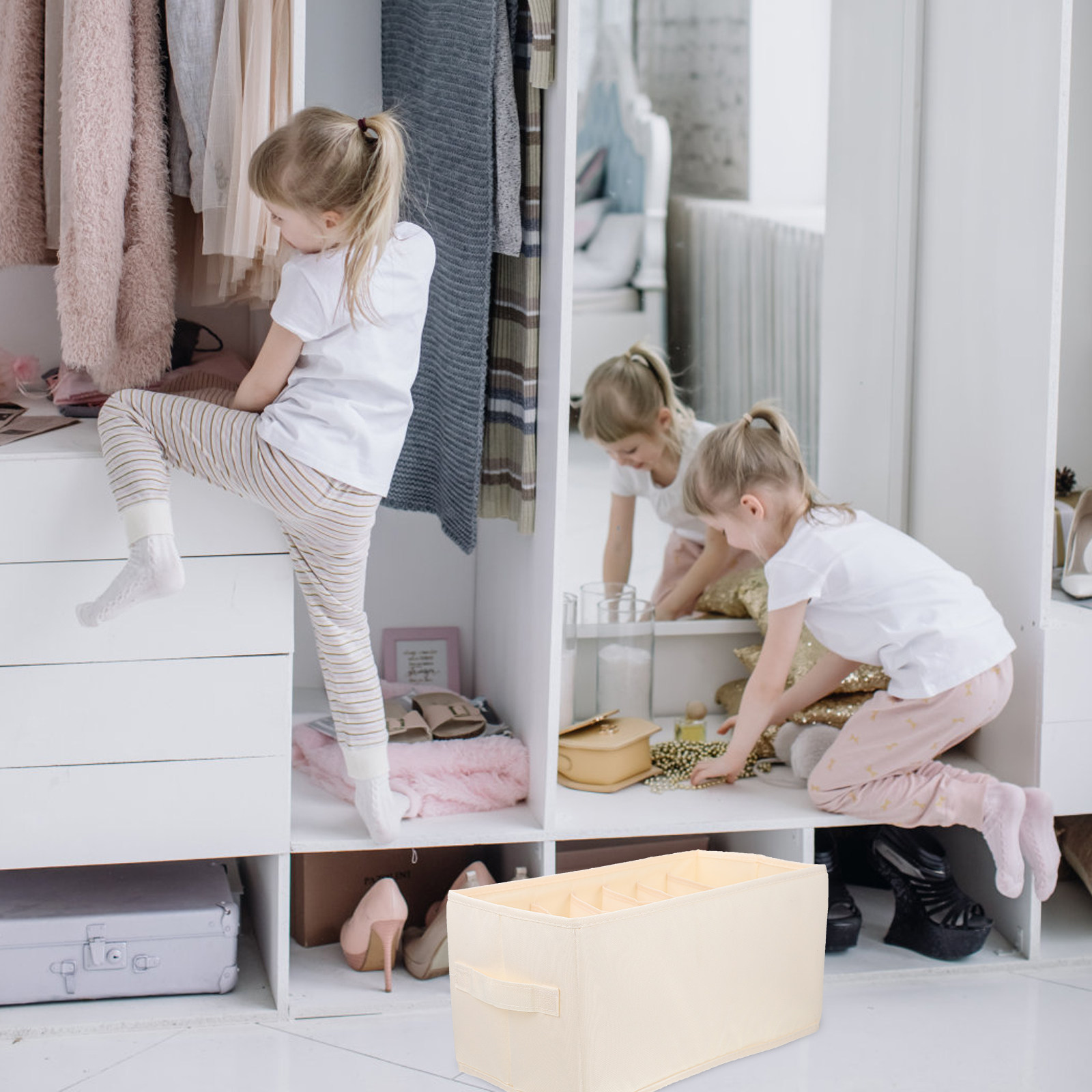 ตะกร้าจัดเก็บเสื้อผ้าแบบบางสำห - Home Essentials Bathroom Organizer บทวิจารณ์และราคา