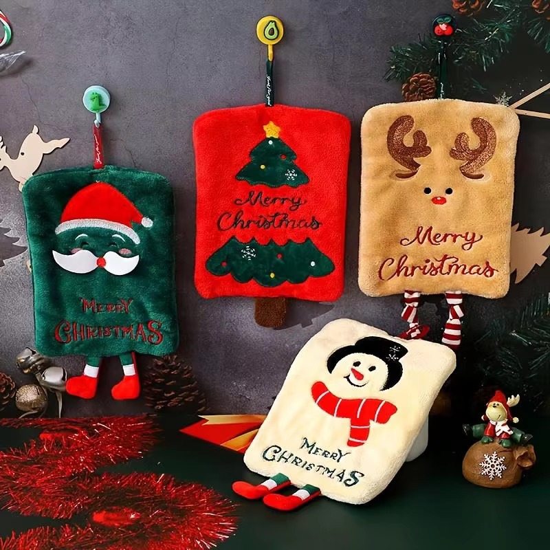 ผ้าเช็ดมือแขวนตกแต่งคริสต์มาส  - Home Bathroom Towels บทวิจารณ์และราคา