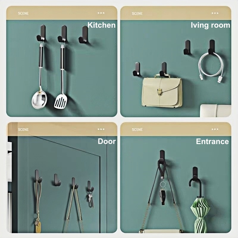 ตะขอแขวนผนังพลาสติกแบบ J 6/12/ - Home Essentials Bathroom Organizer บทวิจารณ์และราคา