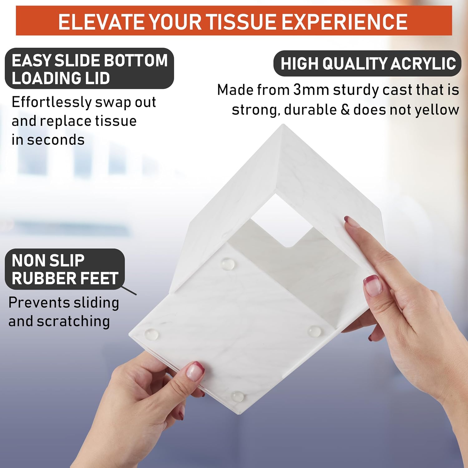 กล่องใส่กระดาษทิชชูอะคริลิกทรง - Home Bathroom Images บทวิจารณ์และราคา