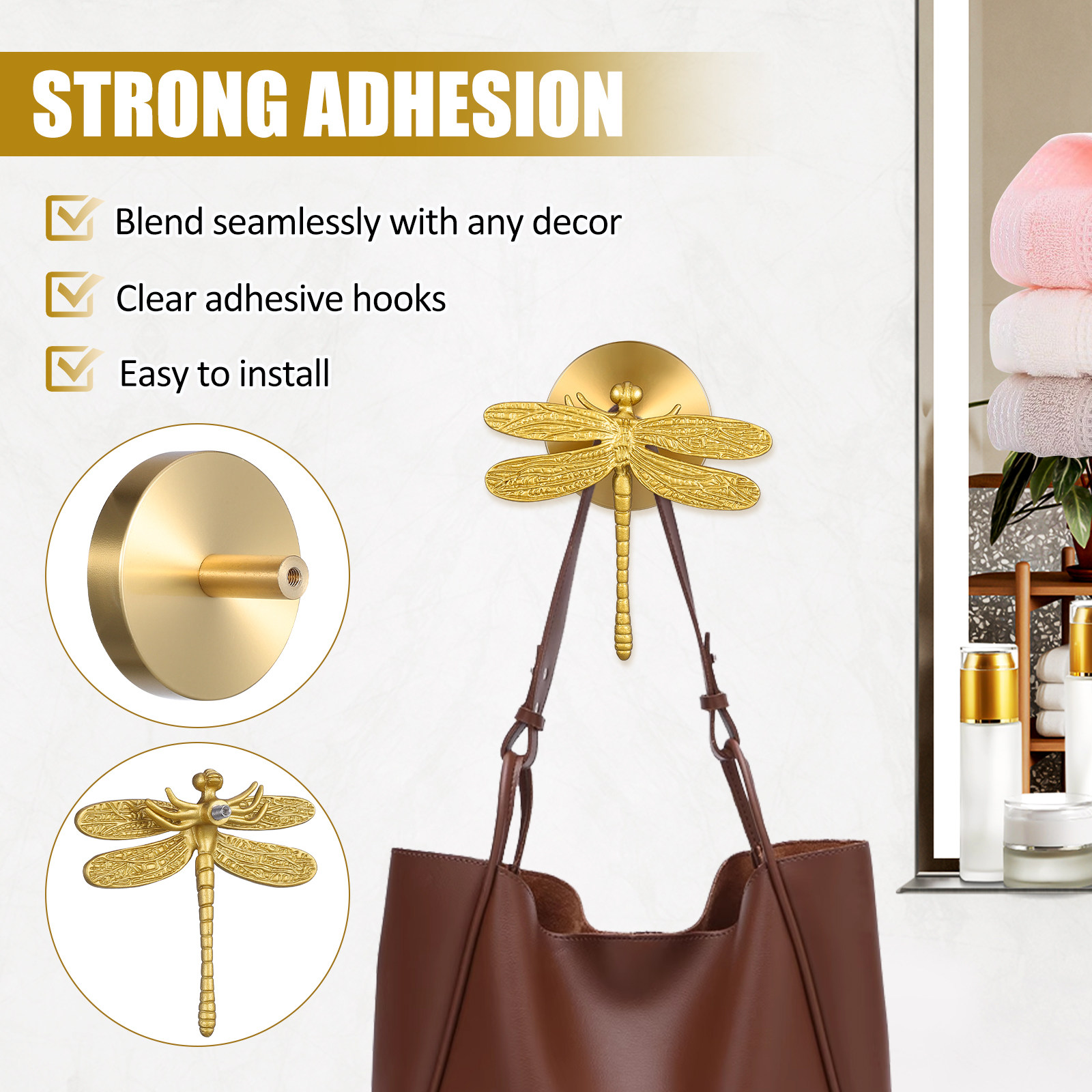 ตะขอแขวนผนังแบบติดผนัง ดีไซน์ท - Home Bathroom Towels บทวิจารณ์และราคา