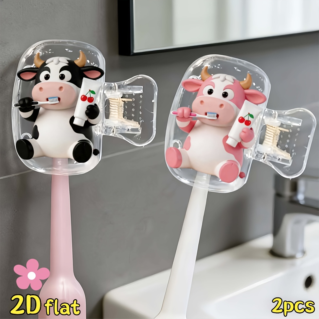 ที่ใส่แปรงสีฟันรูปวัว 2 ชิ้น ส - Home Essentials Bathroom Organizer บทวิจารณ์และราคา