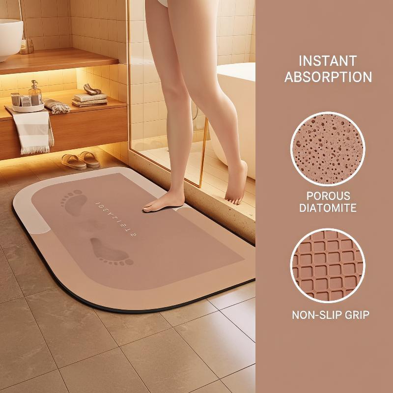 พรมเช็ดเท้าซึมซับน้ำได้ดี พร้อ - Jet Home Bathroom Mats บทวิจารณ์และราคา