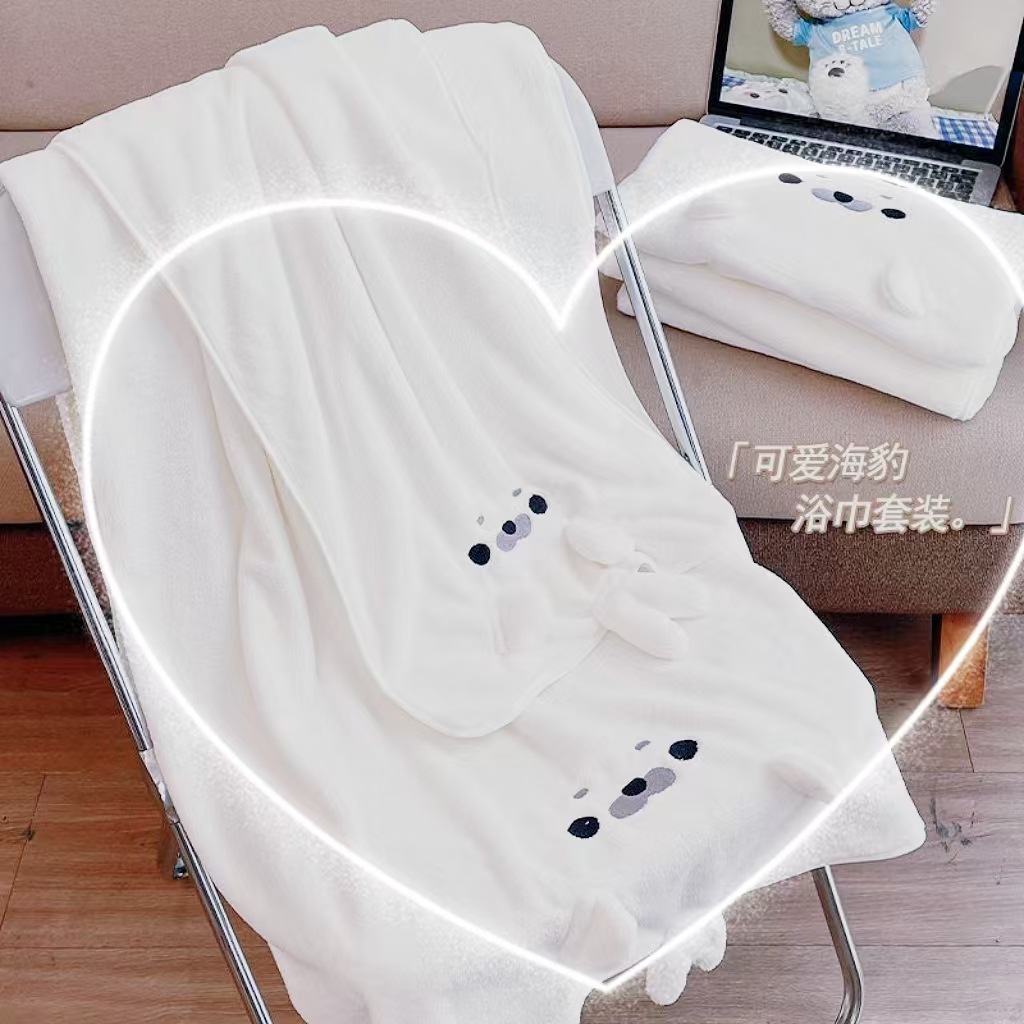 ผ้าคลุมผมแห้งสำหรับอาบน้ำลายซี - Home Bathroom Towels บทวิจารณ์และราคา