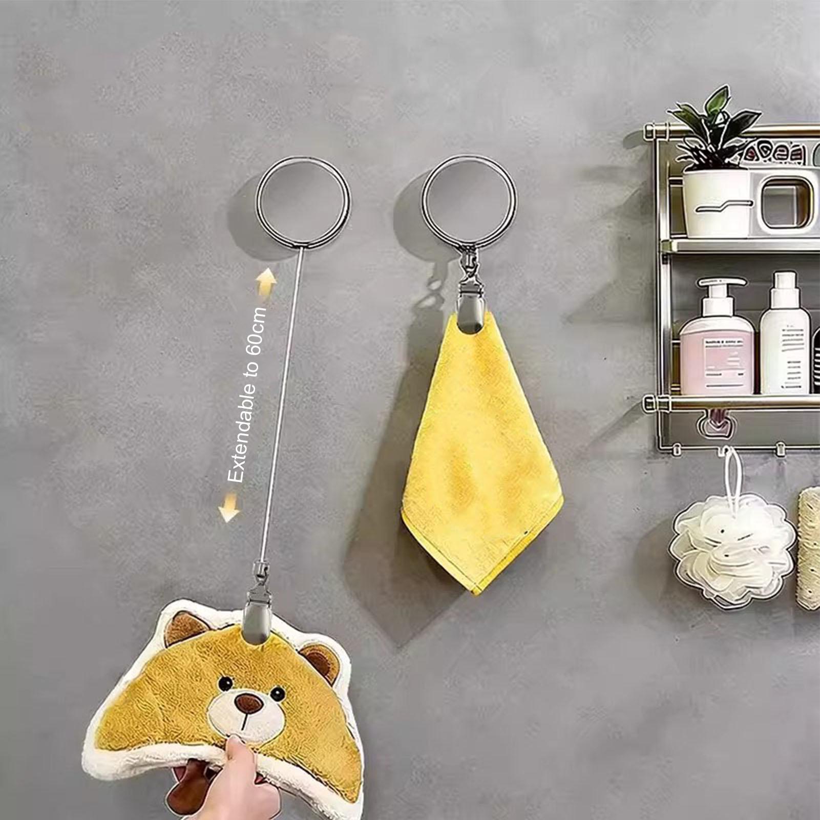 ที่แขวนผ้าเช็ดมือแบบยืดหดได้อั - Home Bathroom Towels บทวิจารณ์และราคา