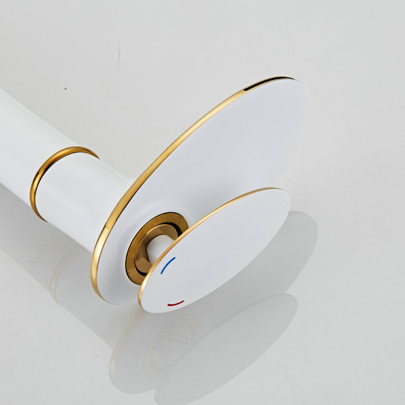 น้ําตกก๊อกน้ําอ่างล้างหน้าสีขา - Home Hardware Bathroom Faucets บทวิจารณ์และราคา
