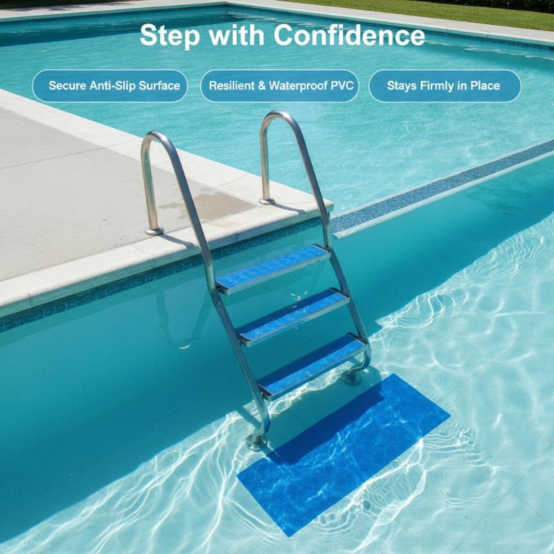 (แผ่นรองกันลื่นสำหรับบันไดสระว - Jet Home Bathroom Mats บทวิจารณ์และราคา