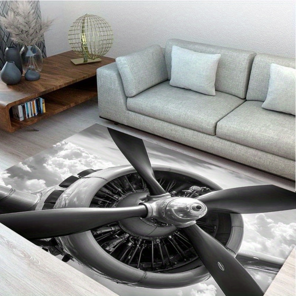 พรมปูพื้นลายใบพัดเครื่องบิน แร - Jet Home Bathroom Mats บทวิจารณ์และราคา