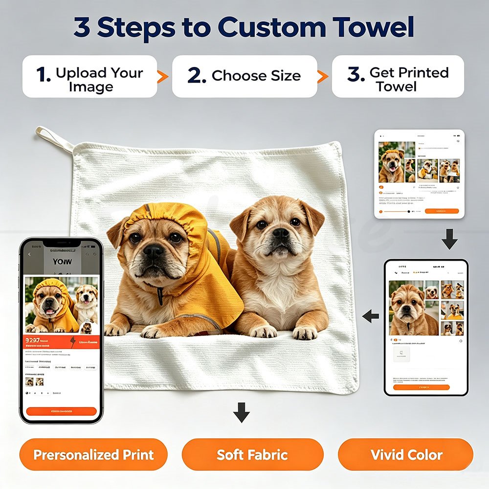 ผ้าขนหนูสี่เหลี่ยมพิมพ์ลายตามส - Home Bathroom Images บทวิจารณ์และราคา