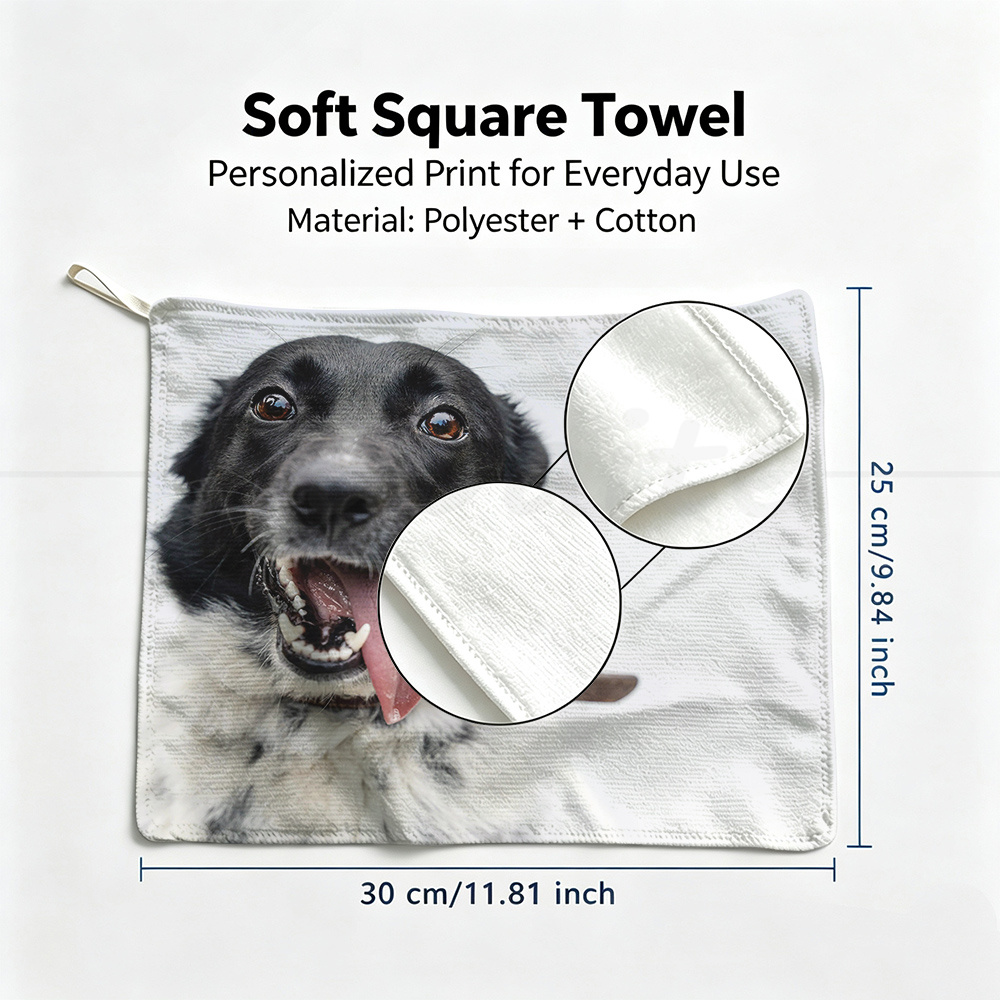 ผ้าขนหนูสี่เหลี่ยมพิมพ์ลายตามส - Home Bathroom Images บทวิจารณ์และราคา
